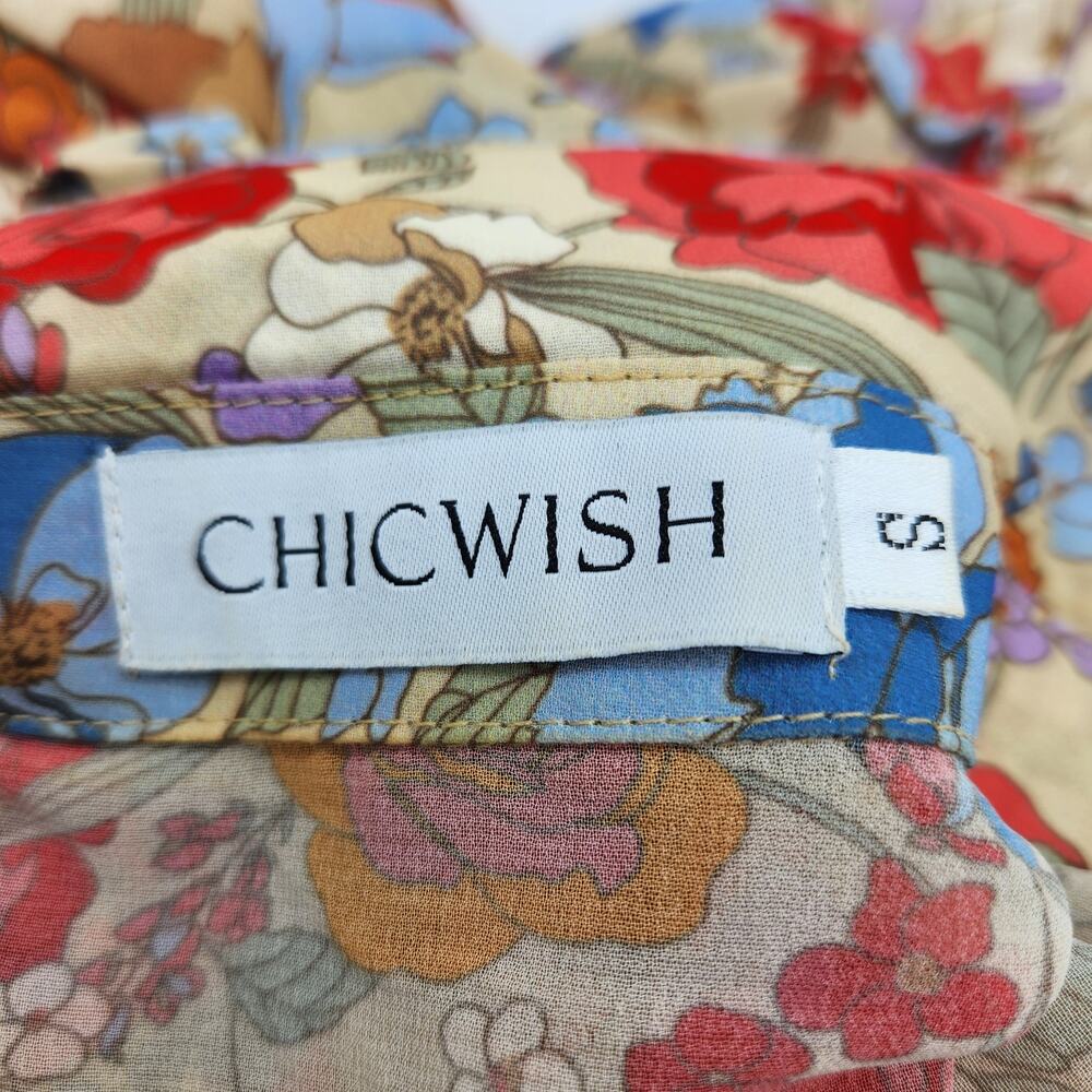 Chicwish Floral Button Front Maxi Dress – Size Small Wild Bloom - Picture 3 of 7
